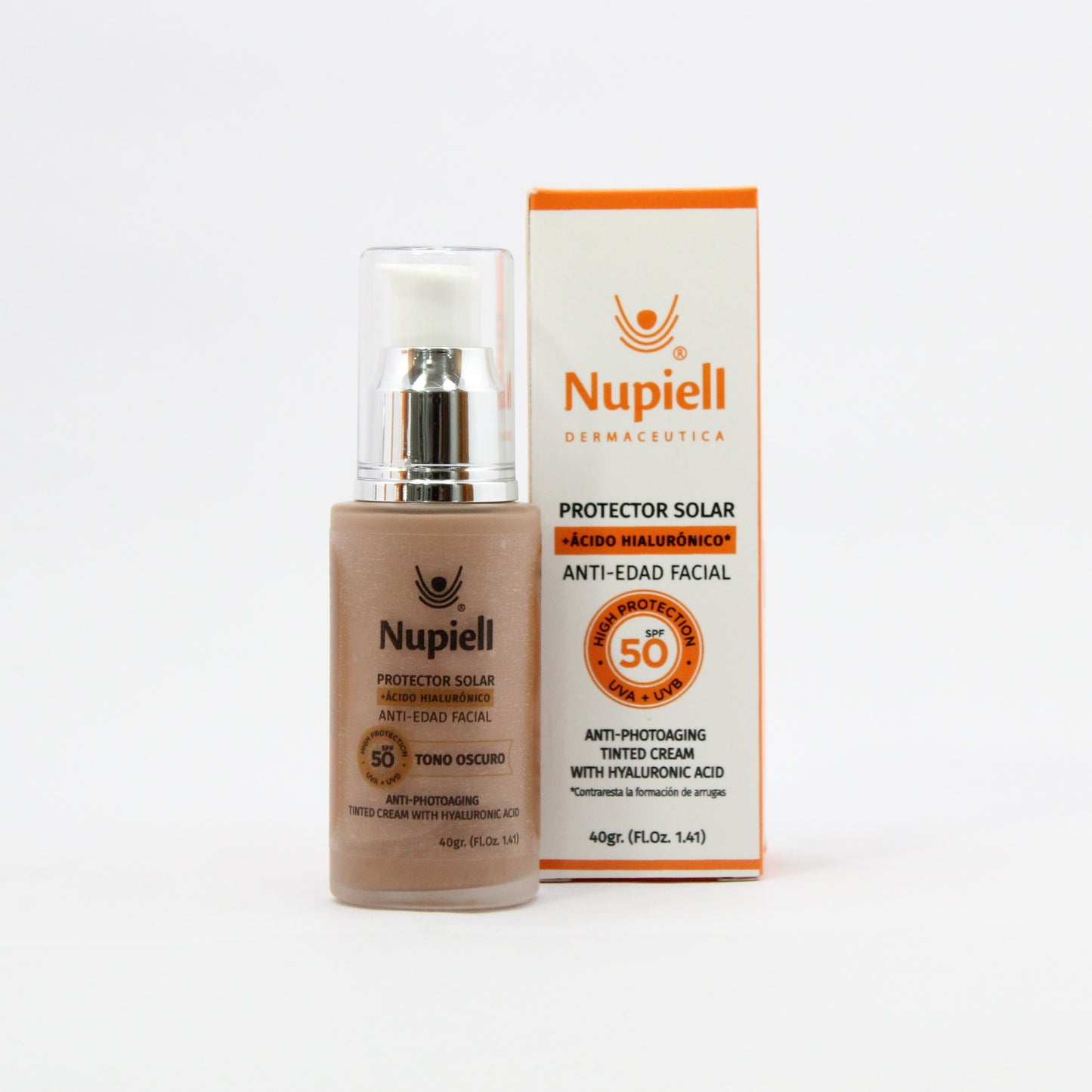 Protector Solar FPS50+ c/Color y Ácido Hialurónico