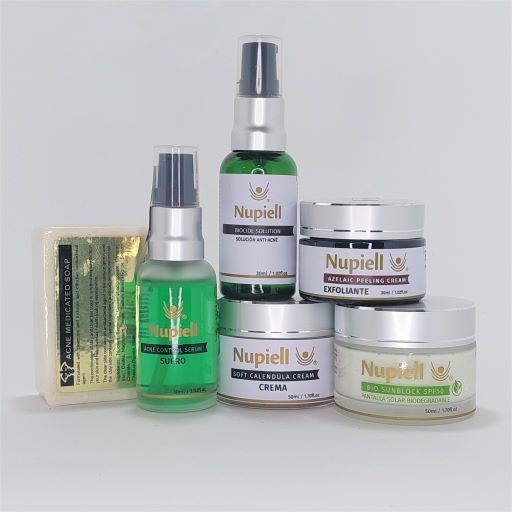Kit A4 Acné Multiforme en piel Grasa a Mixta con Barro, Espinillas y Puntos Negros