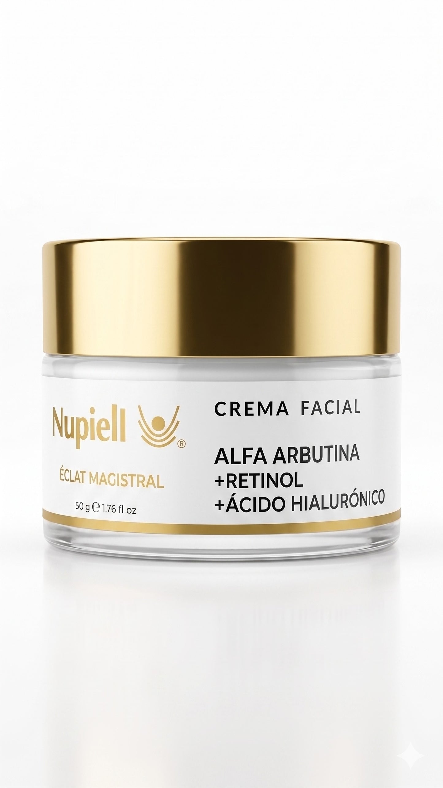 Crema Facial Alfa Arbutina + Retinol + Ácido Hialurónico [Éclat Magistral] 50gr