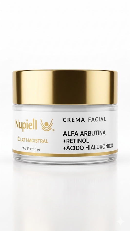 Crema Facial Alfa Arbutina + Retinol + Ácido Hialurónico [Éclat Magistral] 50gr
