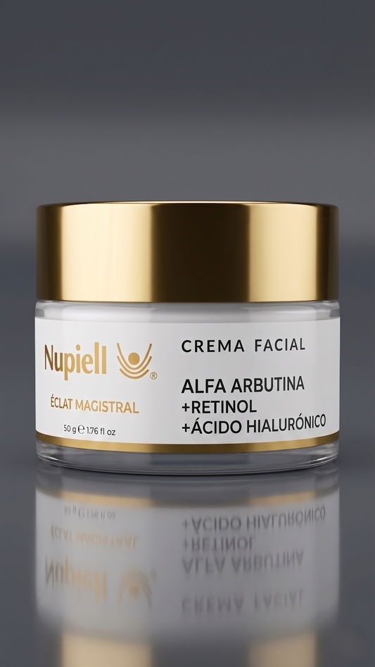 Crema Facial Alfa Arbutina + Retinol + Ácido Hialurónico [Éclat Magistral] 50gr